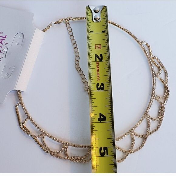 Necklace Shocker Fashion Jewelry Gold Y2K - Picture 4 of 4